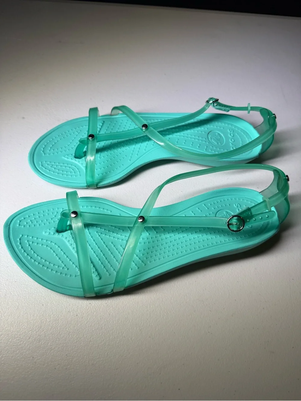 CROCS Women's Really Sexi Flip Sandals in “Island Green